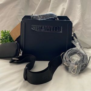 Steve Madden Bevelyn Convertible Tote Bag - Black